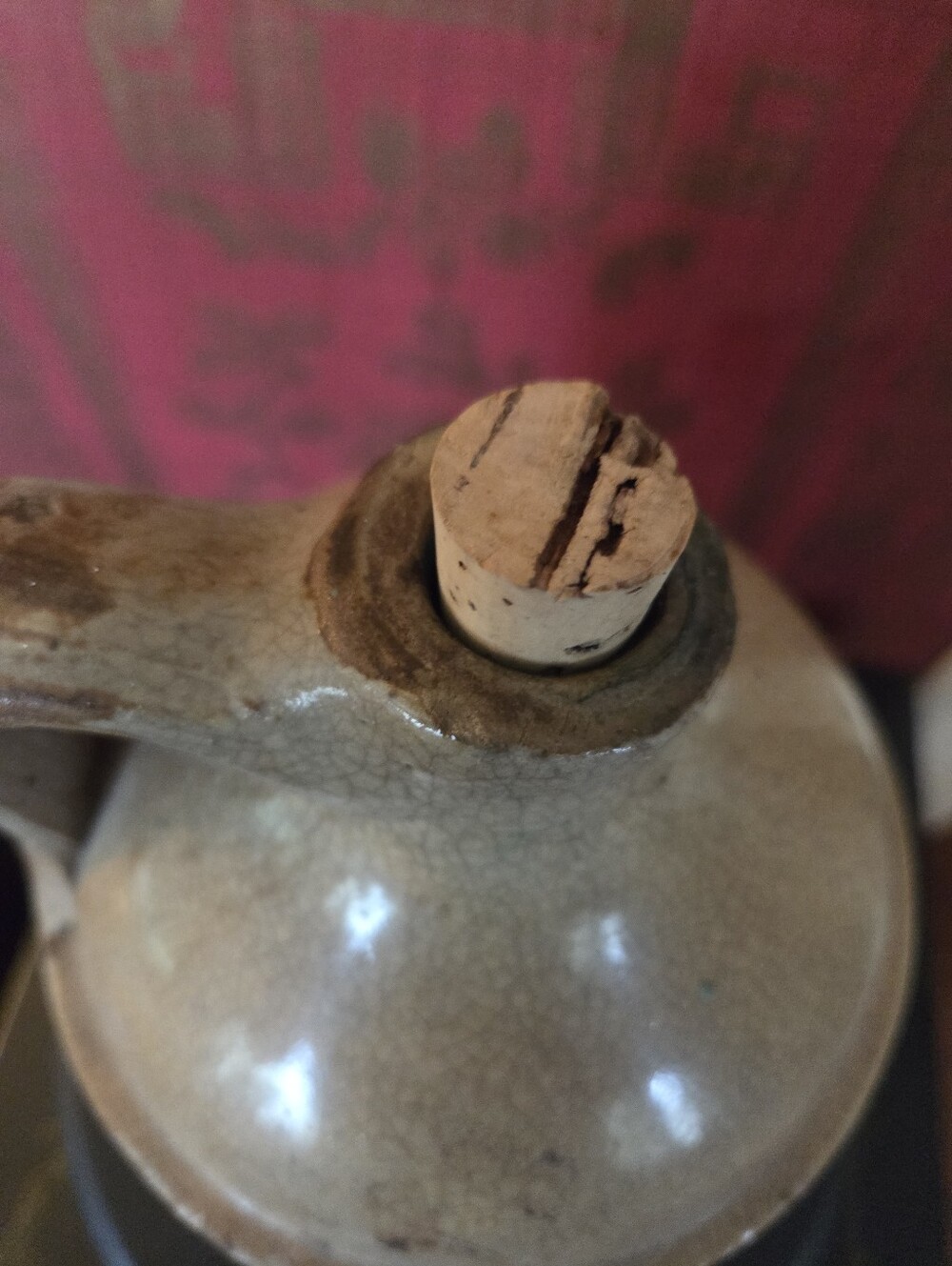 Antique Primitive Stoneware Jug Salt Crackled Glazed - Picture 5 of 14